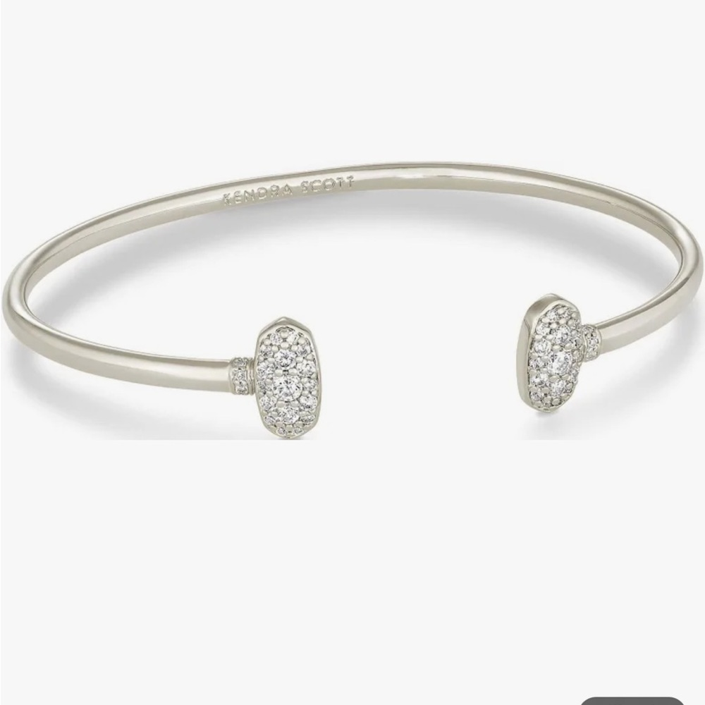 Kendra Scott Silver and Black Cuff Bracelet